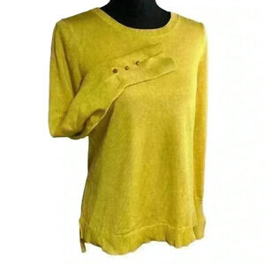 philosophy Women's Yellow and Gold Blouse size small